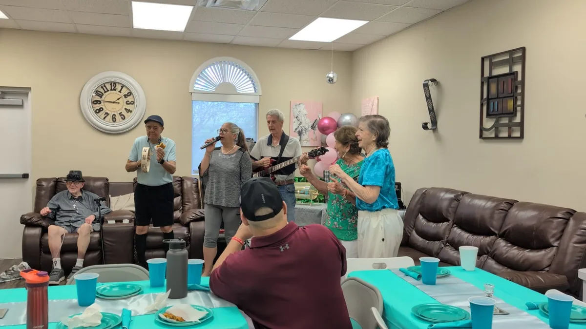 Members and staff enjoying time together at The Golden Years