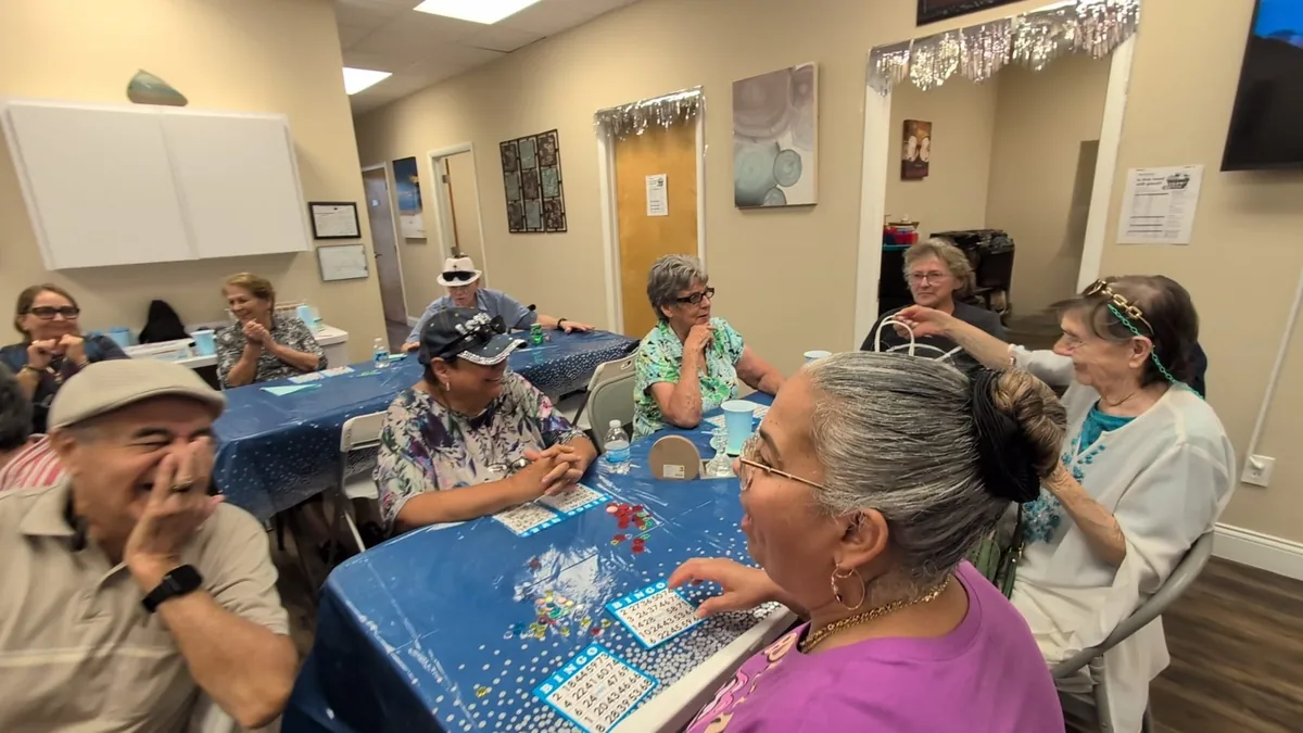 Time for conversation at The Golden Years Senior Activity Center